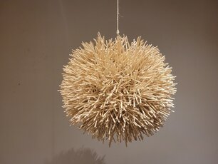 Rattan-Lampenschirm Igel 40x30cm