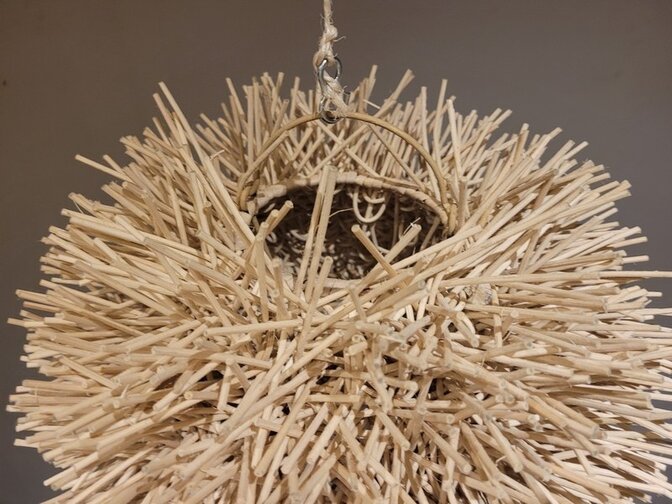 Rattan-Lampenschirm Igel 40x30cm