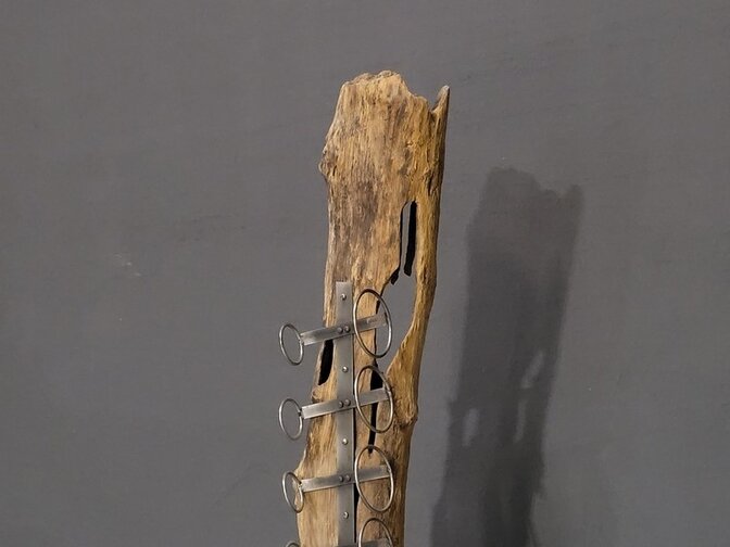 Skulptur-Weinregal für 6 Flaschen