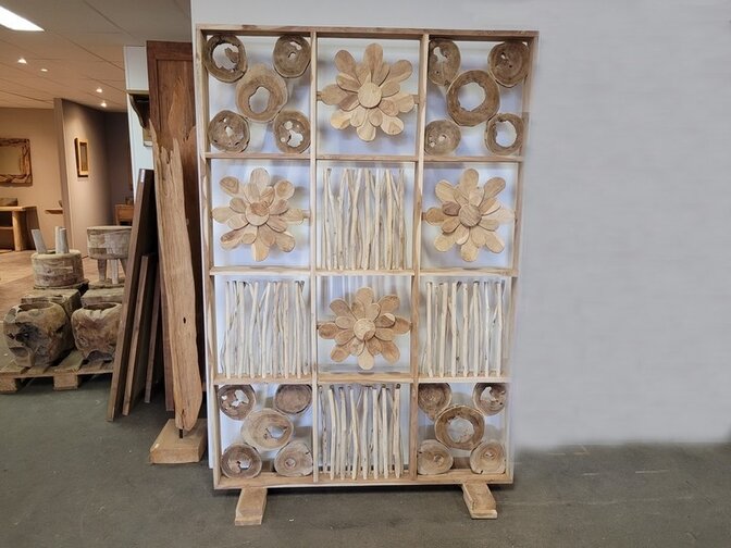 Raumteiler mit 12 Fächern – 135 x 195 cm