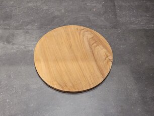 Teakholz-Marmor-Scheibe 50 x 4 cm