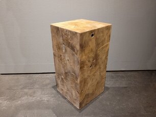 Teak-Holzkubus – Säule 30x30x60 cm – RI2311-02