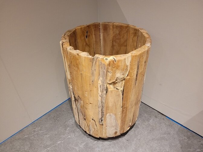 Teak-Wurzelholzübertopf 60x90 cm - RI2311