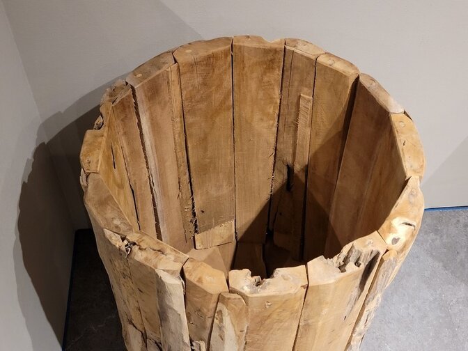 Teak-Wurzelholzübertopf 60x90 cm - RI2311