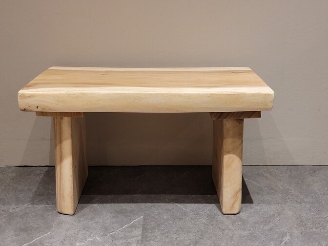 Baumstamm-Sitzbank 80 cm ohne Rückenlehne