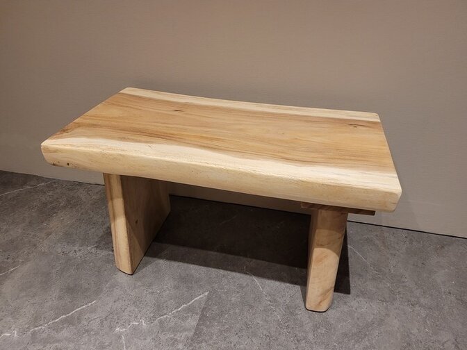 Baumstamm-Sitzbank 80 cm ohne Rückenlehne