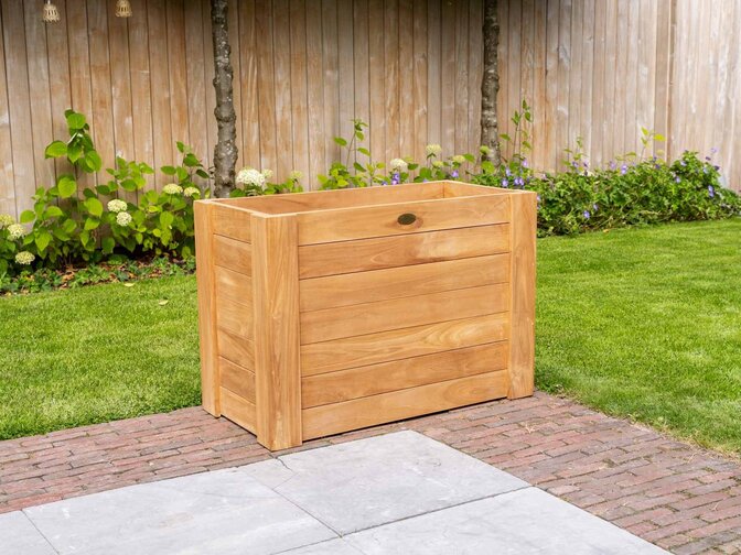Teak-Pflanzkübel 50 x 100 x 70 cm