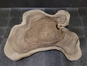 Runde Suar-Baumstammtischplatte 115/180 cm CA23-323