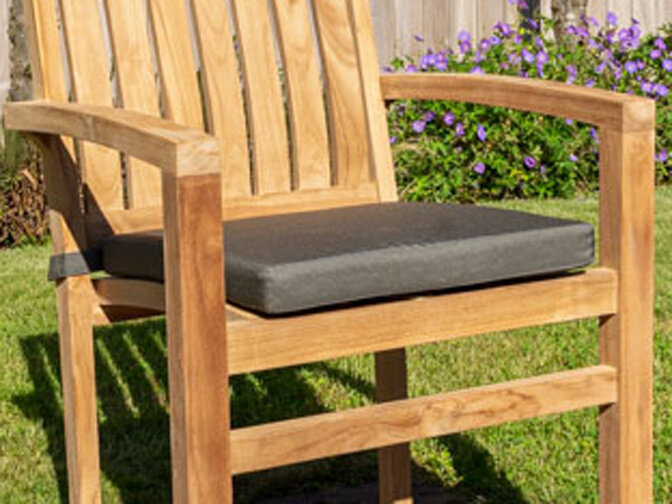 Polster für Gartensessel Torino – Grau