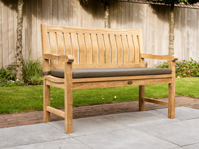 Polster für Bergamo Gartenbank 120 – Grau