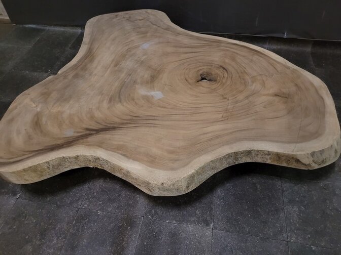 Suar-Baumstammtischplatte 160/170 cm CA16-323