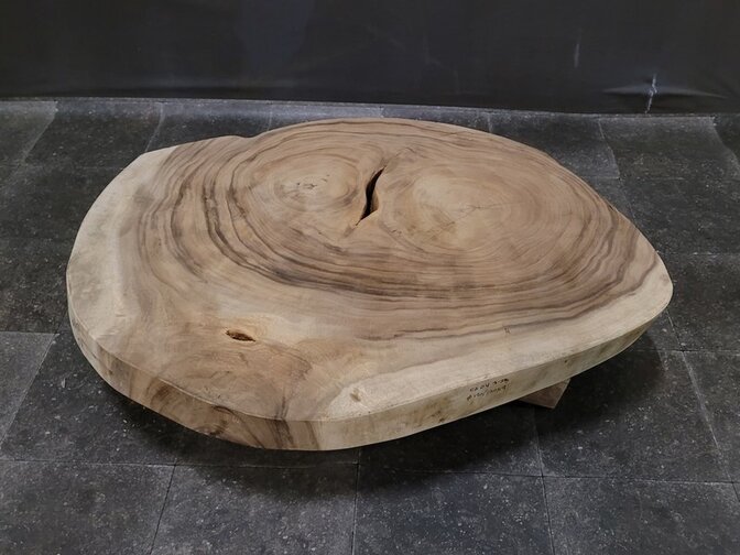 Runde Baumstammtischplatte 95/115 cm CA041-323