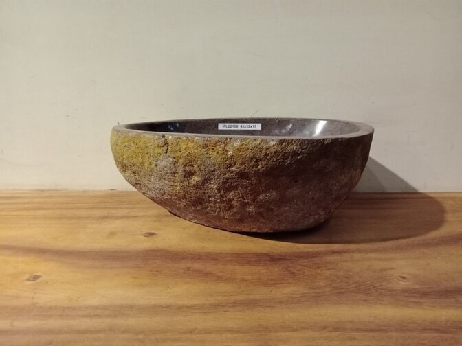 Waschbecken aus Naturstein – 43 x 32 x 15 cm – FL22106