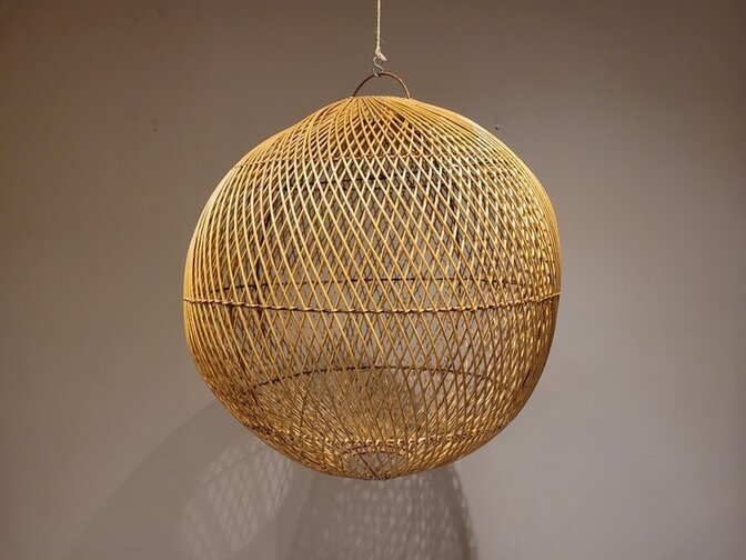 Lampenschirm-Kugel aus Weide 60 x 60 cm