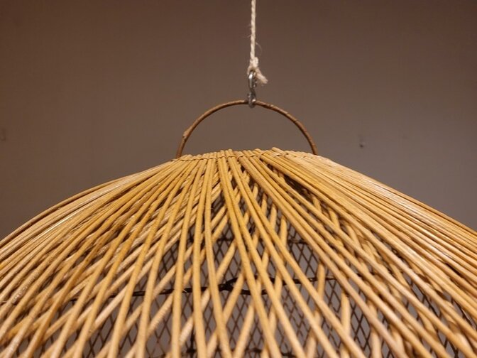 Lampenschirm-Kugel aus Weide 60 x 60 cm
