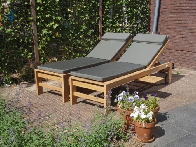 Polster für Mugello/Trento-Liege – Grau