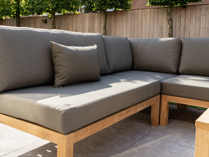 Rechteckiges Kissen – Grau