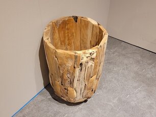 Übertopf aus Teakwurzelholz 40 x 60 cm