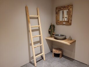 Dekorative Teak-Leiter – 180/200 cm