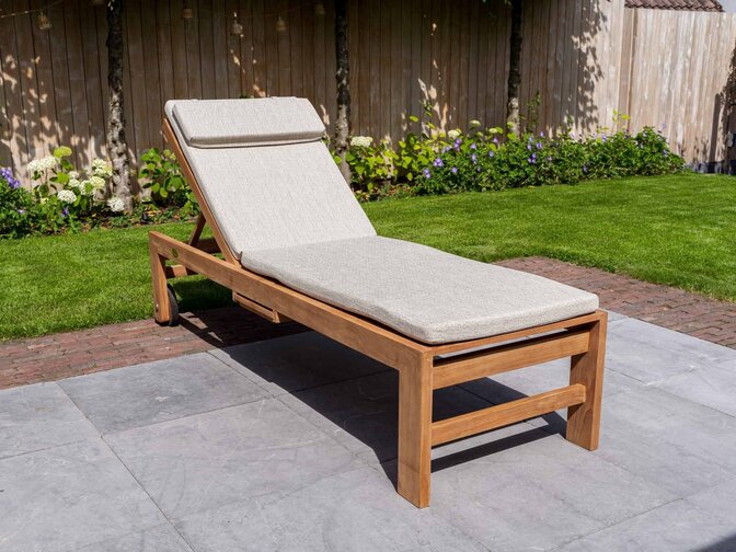 Polsterauflage für Liege Mugello/Trento – Taupe meliert 180