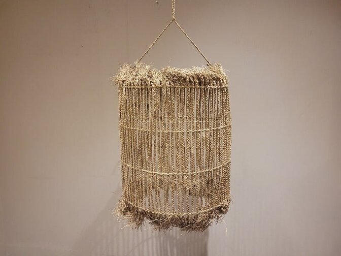Lampenschirm aus Schilfrohr - Ibiza-Stil 50 x 52 cm