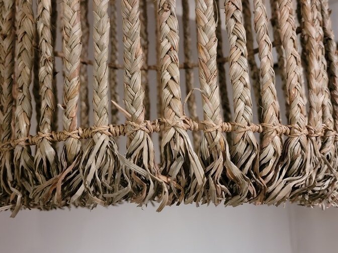 Lampenschirm aus Schilfrohr - Ibiza-Stil 50 x 52 cm