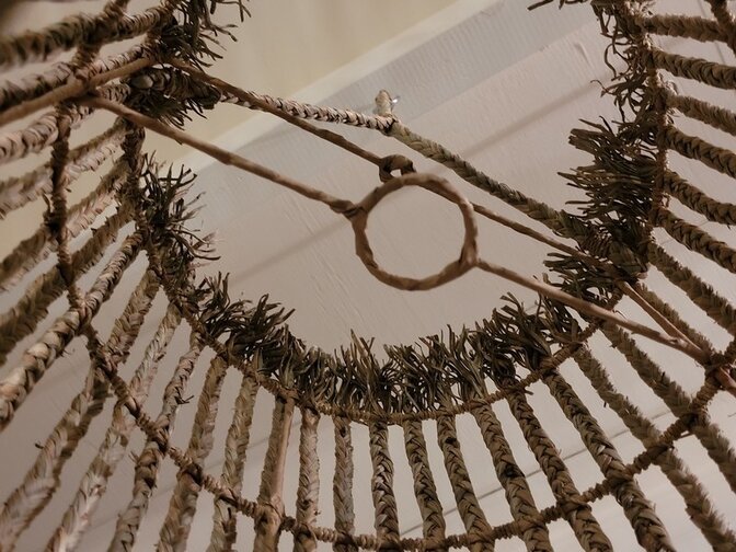 Lampenschirm aus Schilfrohr - Ibiza-Stil 50 x 52 cm