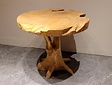 Ronde teak tafel 80cm met 2 krukken