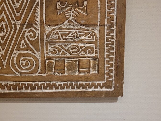 Wandpaneel mit Schnitzerei 54x48x3cm