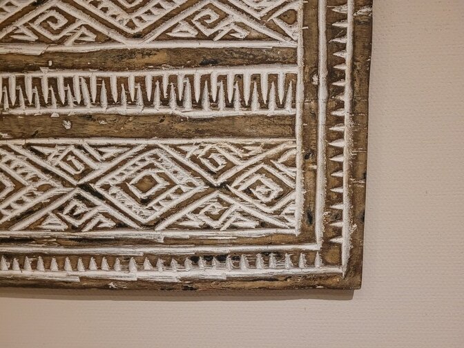 Wandpaneel mit Schnitzerei 66x50x2cm