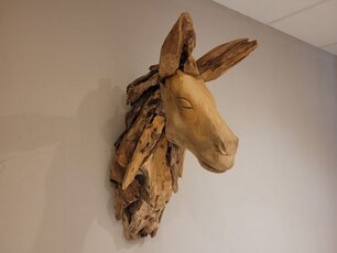 Pferdekopf aus Wurzelholz - rustikal M