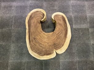 Runde Baumstamm-Tischplatte 80/100 cm AS02-923