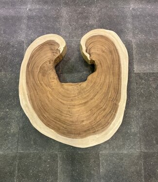 Runde Baumstamm-Tischplatte 80/90 cm - AS05-923