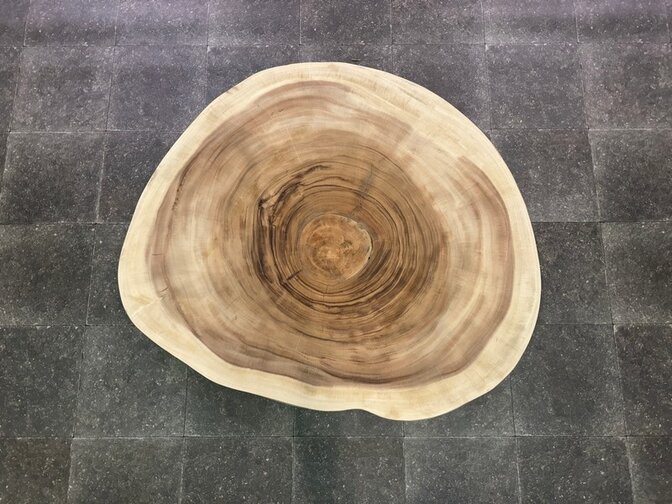 Runde Baumstamm-Tischplatte 105/120 cm - IJ120-523
