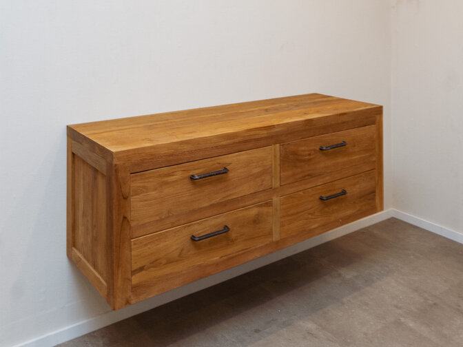 Hängender Waschtisch140 x 45 x 50 cm – Natur