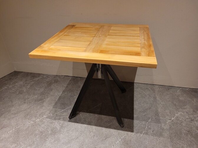 Rustikales Tischgestell– 4 Beine mit Rohr