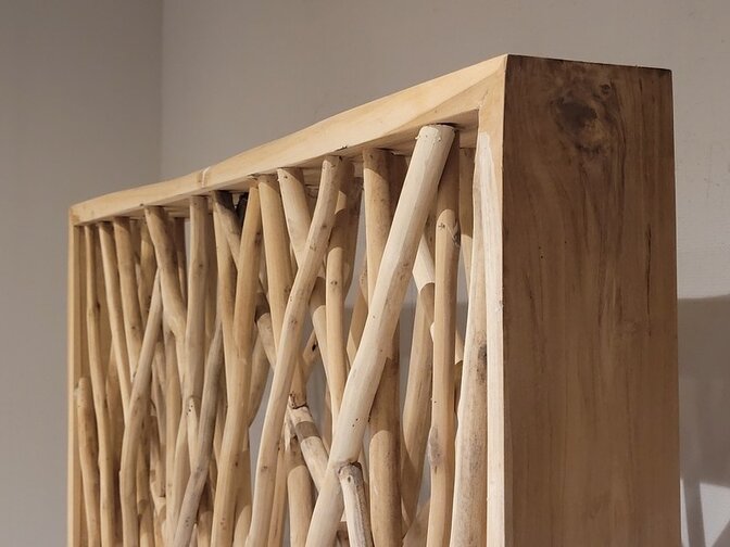 Raumteiler mit Ästen – 120 x 200 cm