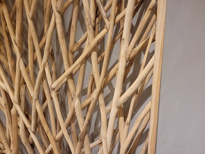 Raumteiler mit Ästen – 120 x 200 cm