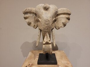 Elefantenkopf auf Ständer – klein
