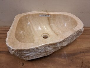 Onyx-Waschbecken – oval – 49 x 36 x 15 cm – FL22333