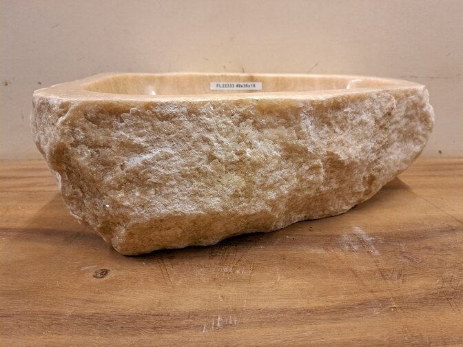 Onyx-Waschbecken – oval – 49 x 36 x 15 cm – FL22333