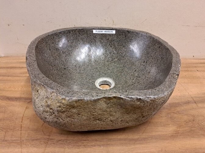 Waschbecken aus Naturstein – 45 x 43 x 15 cm – FL22361
