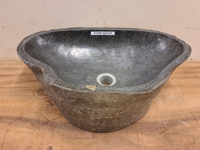 Waschbecken aus Naturstein – 52 x 31 x 15 cm – FL22381