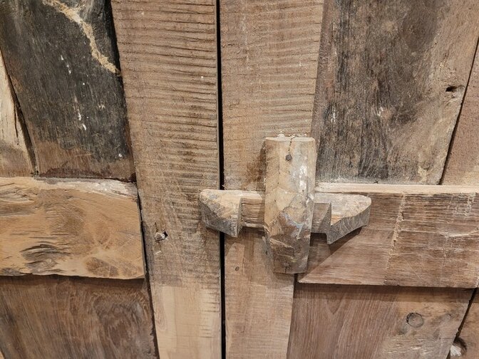 Altes orientalisches Fenster – 95 x 160 x 9 cm