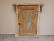 Alter indonesischer Fensterrahmen mit Fensterladen – 80 x 100 x 9 cm