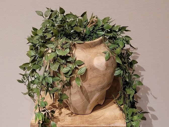 Teakholzvase – 22 x 25 cm