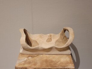 Holzschale mit Griffen – 30 x 18 x 14 cm