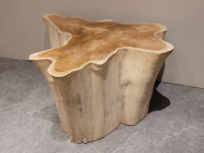 Couchtisch aus Wurzelholz 85/100x46 cm IJ2403-11