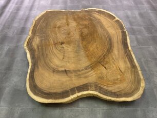Runde Baumstammtischplatte 190/210 cm CA01-124