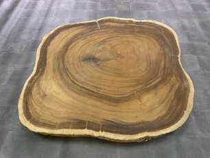Runde Baumstammtischplatte 175/195 cm CA02-124